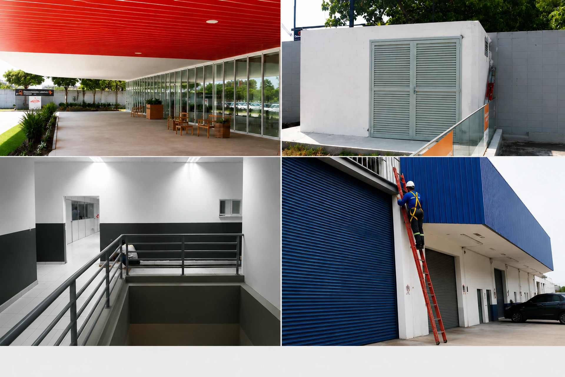 Equipe STLM Engenharia em acompanhamento de obra corporativa