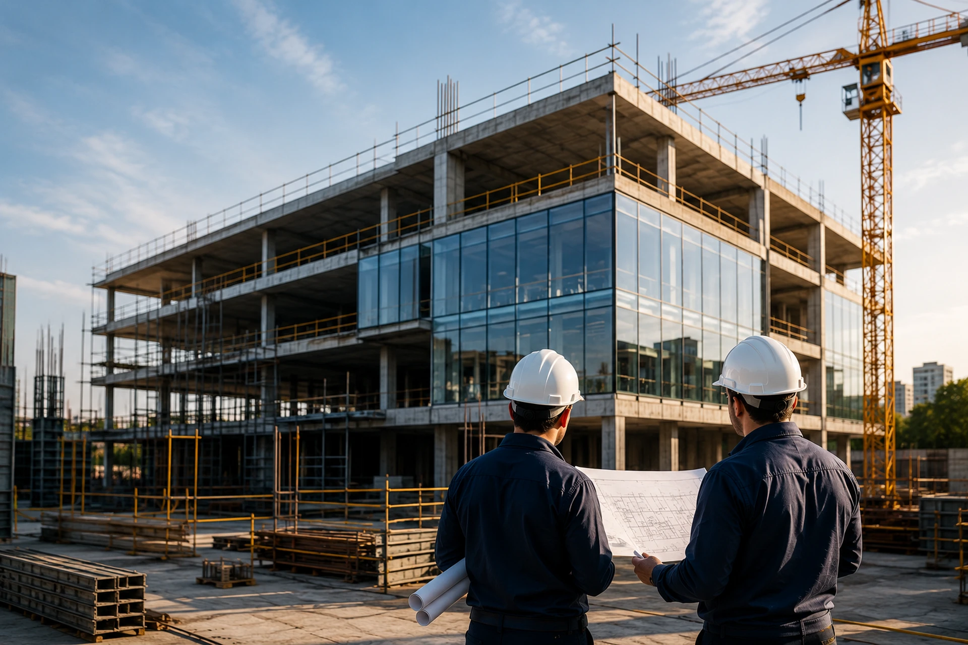 Obra de construção civil corporativa